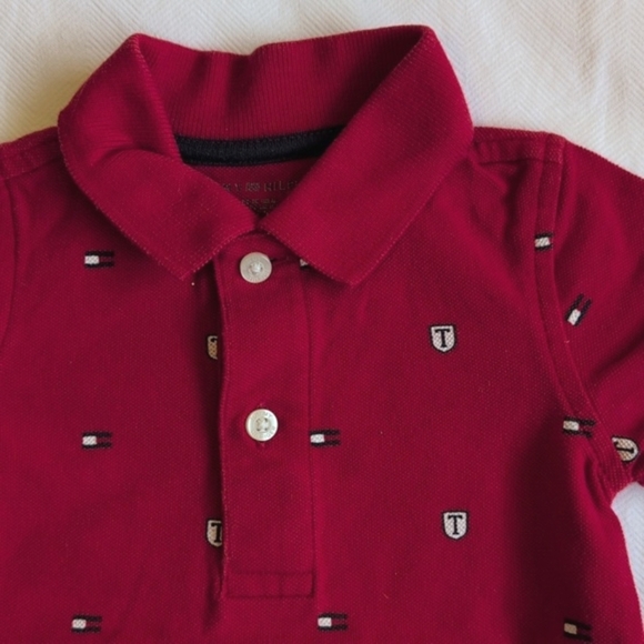 tommy hilfiger 2-pack cotton polo t-shirt & bodysuit bundle 6-9 months baby boy - Picture 7 of 11